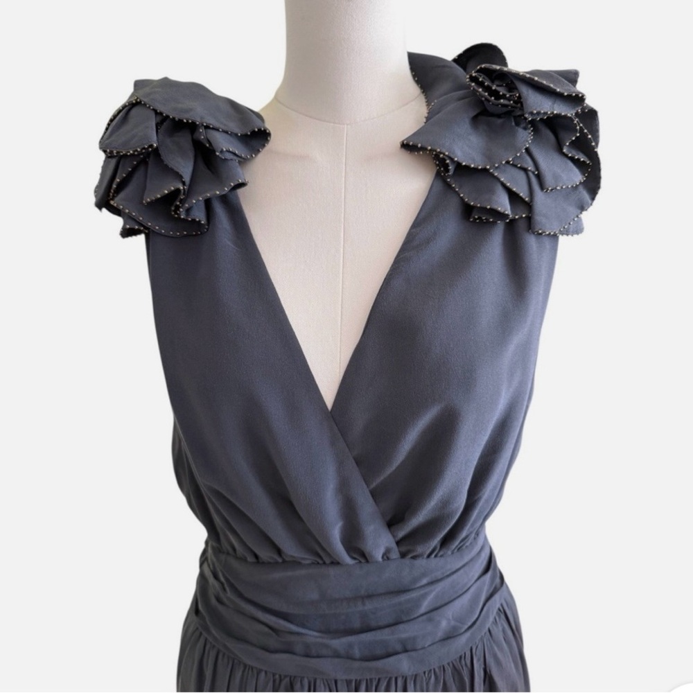 French Connection Dress with Ruffle Shoulders / NEW/